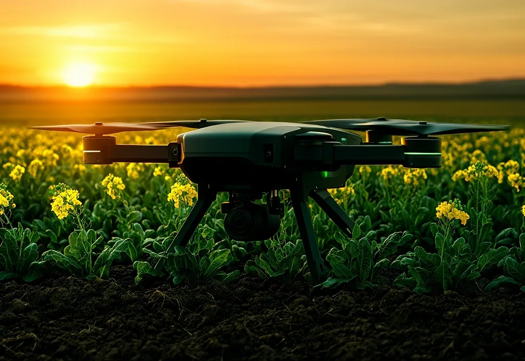 High-resolution drone scouting of harvest progression